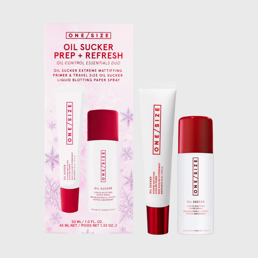 One Size Oil Sucker Prep & Refresh Mattifying Duo