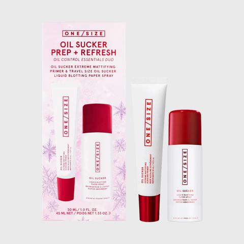 One Size Oil Sucker Prep & Refresh Mattifying Duo