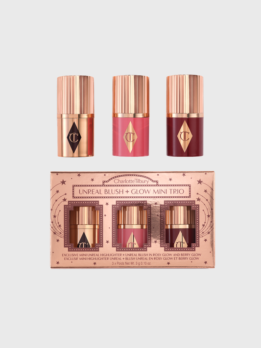 Charlotte Tilbury Unreal Blush + Glow Mini Trio