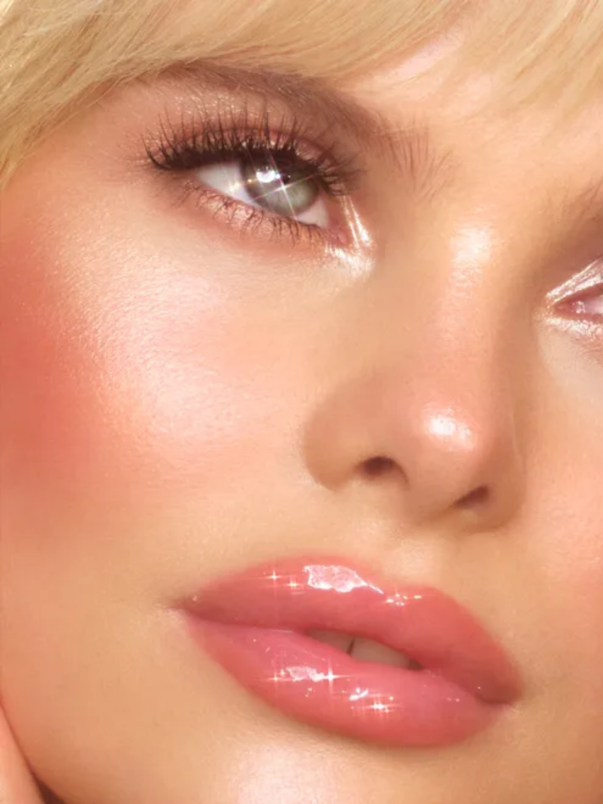 Charlotte Tilbury Mini Glossy Pink Lip Gloss + Liner Set